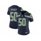 Women's Nike Seattle Seahawks #50 K.J. Wright Vapor Untouchable Limited Steel Blue Team Color NFL Jersey