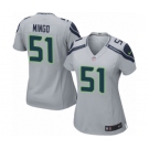 Women's Nike Seattle Seahawks #51 Barkevious Mingo Game Grey Alternate NFL Jersey