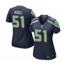 Women's Nike Seattle Seahawks #51 Barkevious Mingo Game Navy Blue Team Color NFL Jersey