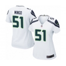 Women's Nike Seattle Seahawks #51 Barkevious Mingo Game White NFL Jersey