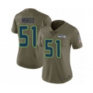 Women's Nike Seattle Seahawks #51 Barkevious Mingo Limited Olive 2017 Salute to Service NFL Jersey