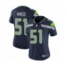 Women's Nike Seattle Seahawks #51 Barkevious Mingo Navy Blue Team Color Vapor Untouchable Elite Player NFL Jersey