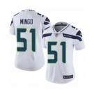 Women's Nike Seattle Seahawks #51 Barkevious Mingo White Vapor Untouchable Elite Player NFL Jersey