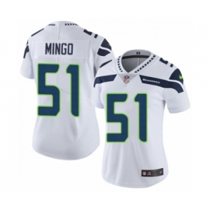 Women's Nike Seattle Seahawks #51 Barkevious Mingo White Vapor Untouchable Limited Player NFL Jersey