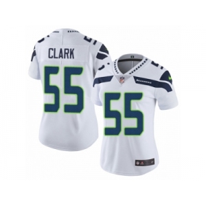 Women's Nike Seattle Seahawks #55 Frank Clark Vapor Untouchable Limited White NFL Jersey