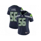 Women's Nike Seattle Seahawks #56 Cliff Avril Vapor Untouchable Limited Steel Blue Team Color NFL Jersey