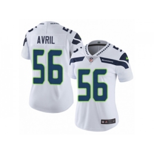 Women's Nike Seattle Seahawks #56 Cliff Avril Vapor Untouchable Limited White NFL Jersey