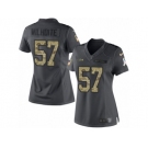 Women's Nike Seattle Seahawks #57 Michael Wilhoite Limited Black 2016 Salute to Service NFL Jersey