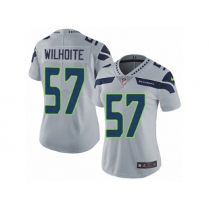 Women's Nike Seattle Seahawks #57 Michael Wilhoite Vapor Untouchable Limited Grey Alternate NFL Jersey