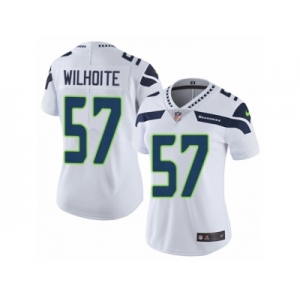 Women's Nike Seattle Seahawks #57 Michael Wilhoite Vapor Untouchable Limited White NFL Jersey