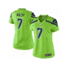 Women's Nike Seattle Seahawks #7 Blair Walsh Limited Green Rush NFL Jersey