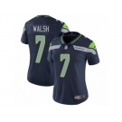 Women's Nike Seattle Seahawks #7 Blair Walsh Steel Blue Team Color Vapor Untouchable Limited Player NFL Jersey