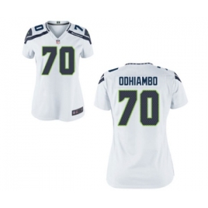 Women's Nike Seattle Seahawks #70 Rees Odhiambo White NFL Jersey