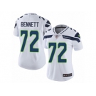 Women's Nike Seattle Seahawks #72 Michael Bennett Vapor Untouchable Limited White NFL Jersey