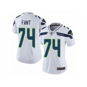Women's Nike Seattle Seahawks #74 George Fant Vapor Untouchable Limited White NFL Jersey