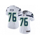 Women's Nike Seattle Seahawks #76 Germain Ifedi Vapor Untouchable Limited White NFL Jersey