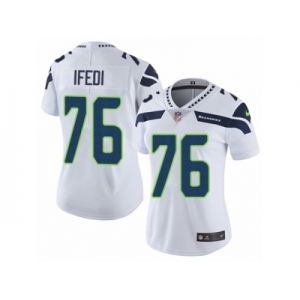 Women's Nike Seattle Seahawks #76 Germain Ifedi Vapor Untouchable Limited White NFL Jersey