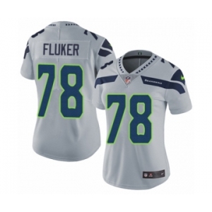 Women's Nike Seattle Seahawks #78 D.J. Fluker Grey Alternate Vapor Untouchable Elite Player NFL Jersey