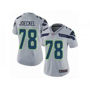 Women's Nike Seattle Seahawks #78 Luke Joeckel Vapor Untouchable Limited Grey Alternate NFL Jersey