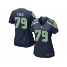 Women's Nike Seattle Seahawks #79 Ethan Pocic Game Steel Blue Team Color NFL Jersey