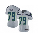 Women's Nike Seattle Seahawks #79 Ethan Pocic Vapor Untouchable Limited Grey Alternate NFL Jersey