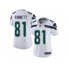 Women's Nike Seattle Seahawks #81 Nick Vannett Vapor Untouchable Limited White NFL Jersey