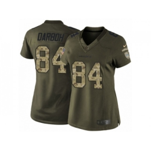 Women's Nike Seattle Seahawks #84 Amara Darboh Limited Green Salute to Service NFL Jersey