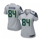 Women's Nike Seattle Seahawks #84 Ed Dickson Game Grey Alternate NFL Jersey