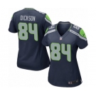 Women's Nike Seattle Seahawks #84 Ed Dickson Game Navy Blue Team Color NFL Jersey