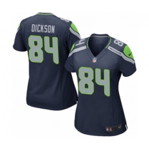 Women's Nike Seattle Seahawks #84 Ed Dickson Game Navy Blue Team Color NFL Jersey