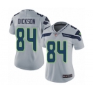 Women's Nike Seattle Seahawks #84 Ed Dickson Grey Alternate Vapor Untouchable Limited Player NFL Jersey