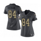 Women's Nike Seattle Seahawks #84 Ed Dickson Limited Black 2016 Salute to Service NFL Jersey