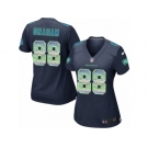 Women's Nike Seattle Seahawks #88 Jimmy Graham Limited Navy Blue Strobe NFL Jersey