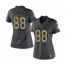 Women's Nike Seattle Seahawks #88 Will Dissly Limited Black 2016 Salute to Service NFL Jersey