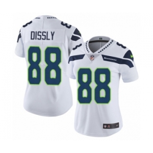 Women's Nike Seattle Seahawks #88 Will Dissly White Vapor Untouchable Limited Player NFL Jersey