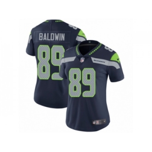 Women's Nike Seattle Seahawks #89 Doug Baldwin Vapor Untouchable Limited Steel Blue Team Color NFL Jersey