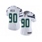 Women's Nike Seattle Seahawks #90 Jarran Reed Vapor Untouchable Limited White NFL Jersey