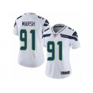 Women's Nike Seattle Seahawks #91 Cassius Marsh Vapor Untouchable Limited White NFL Jersey