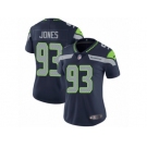 Women's Nike Seattle Seahawks #93 Nazair Jones Vapor Untouchable Limited Steel Blue Team Color NFL Jersey