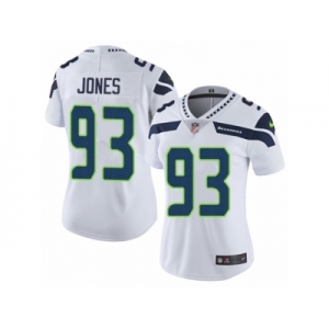 Women's Nike Seattle Seahawks #93 Nazair Jones Vapor Untouchable Limited White NFL Jersey
