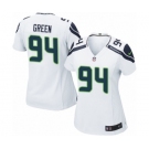 Women's Nike Seattle Seahawks #94 Rasheem Green Game White NFL Jersey