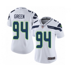 Women's Nike Seattle Seahawks #94 Rasheem Green White Vapor Untouchable Elite Player NFL Jersey