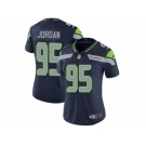 Women's Nike Seattle Seahawks #95 Dion Jordan Vapor Untouchable Limited Steel Blue Team Color NFL Jersey