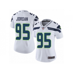 Women's Nike Seattle Seahawks #95 Dion Jordan Vapor Untouchable Limited White NFL Jersey