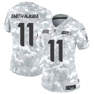 Women's Seattle Seahawks #11 Jaxon Smith-Njigba 2024 F.U.S.E Arctic Camo Salute To Service Limited Stitched Football Jersey