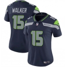 Women's Seattle Seahawks #15 P.J. Walker Navy Vapor Limited Football Stitched Jersey