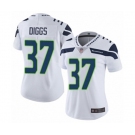 Women's Seattle Seahawks #37 Quandre Diggs White Vapor Untouchable Limited Player Football Jersey