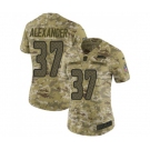 Women's Seattle Seahawks #37 Shaun Alexander Limited Camo 2018 Salute to Service Football Jersey