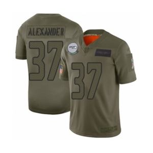 Women's Seattle Seahawks #37 Shaun Alexander Limited Camo 2019 Salute to Service Football Jersey