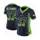 Women's Seattle Seahawks #37 Shaun Alexander Limited Navy Blue Rush Drift Fashion Football Jersey